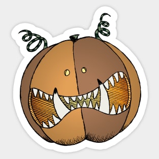 Pumpkin No 3 Sticker